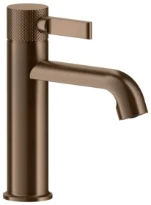 GESSI Inciso - Mitigeur lavabo, avec vidage et flexibles de raccordement. Cuivre Brossé PVD