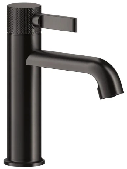 Gessi Inciso - Mitigeur lavabo, sans vidage, avec flexibles de raccordement. Black Metal Brossé PVD
