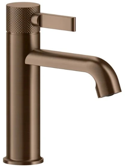GESSI Inciso - Mitigeur lavabo, sans vidage, avec flexibles de raccordement. Cuivre Brossé PVD