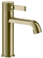 GESSI Inciso - Mitigeur lavabo, sans vidage, avec flexibles de raccordement. Brushed Brass PVD