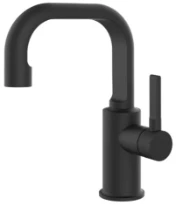 GESSI Inciso - Mitigeur lavabo, sans vidage, avec flexibles de raccordement. Noir XL