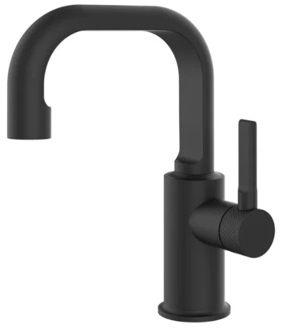 GESSI Inciso - Mitigeur lavabo, sans vidage, avec flexibles de raccordement. Noir XL