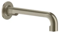 GESSI Inciso - Bec de lavabo mural moyen Finox Brushed Nickel