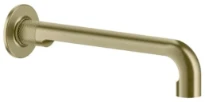 GESSI Inciso - Bec de lavabo mural long Brushed Brass PVD