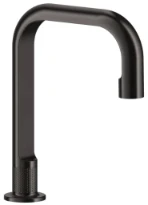 GESSI Inciso - Bec de lavabo longueur moyenne Black Metal Brossé PVD