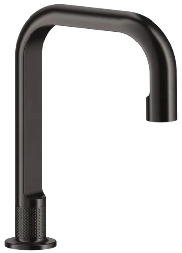 GESSI Inciso - Bec de lavabo longueur moyenne Black Metal Brossé PVD