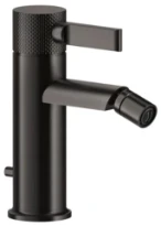Gessi Inciso - Mitigeur bidet avec flexibles de raccordement Black Metal Brossé PVD