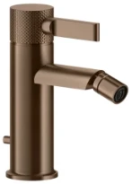 Gessi Inciso - Mitigeur bidet avec flexibles de raccordement Cuivre Brossé PVD