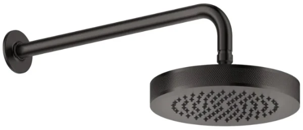 GESSI Inciso Shower Douchette anticalcaire laterale orientable. Black Metal Brossé PVD