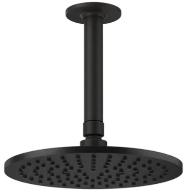 GESSI Inciso Shower Pomme de douche orientable anticalcaire avec bras au plafond. Aged Bronze
