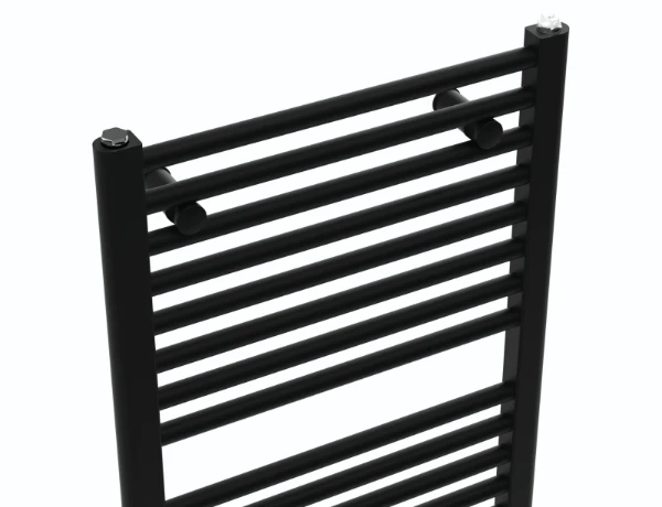Procasa Initium handdoekradiator 1993 x 737 mm - 1303 Watt (EN442 75/65/20) - universele aansluiting (L/R en midden) - zwart mat