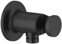GESSI Inciso Shower Sortie murale coudée avec support fixe pour douchette. Aged Bronze