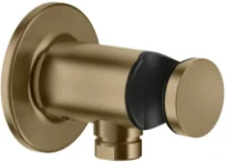 GESSI Inciso Shower Sortie murale coudée avec support fixe pour douchette. Warm Bronze Br. PVD