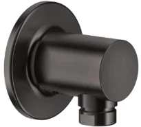 Gessi Inciso Shower Sortie murale coudée. Black Metal Brossé PVD