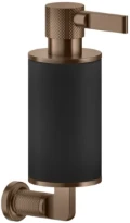 GESSI Inciso Accessories Distributeur de savon liquide mural noir. Cuivre Brossé PVD