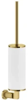 GESSI Inciso Accessories Porte-balayette mural blanche. Gold PVD