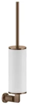 Gessi Inciso Accessoires Porte-brosse mural blanche. Cuivre Brossé PVD