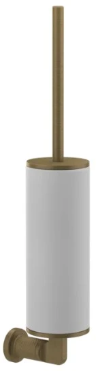 GESSI Inciso Accessories Porte-balayette mural blanche. Antique Laiton