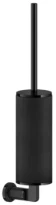 Gessi Inciso Accessoires Porte-brosse mural noir. Black Metal PVD