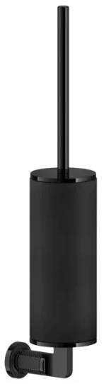 Gessi Inciso Accessoires Porte-brosse mural noir. Black Metal PVD