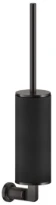 Gessi Inciso Accessoires Porte-brosse mural noir. Black Metal Brossé PVD