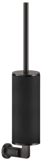 PF58520#707 Gessi Inciso Accessories Wand-toiletborstelhouder zwart Geb. Zwart Metaal PVD