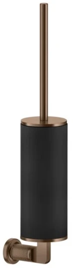 Gessi Inciso Accessoires Porte-brosse mural noir. Cuivre Brossé PVD