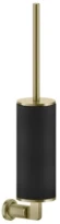 GESSI Inciso Accessories Porte-balayette mural noir. Brushed Brass PVD