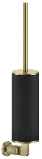 GESSI Inciso Accessories Porte-balayette mural noir. Brushed Brass PVD