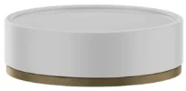 GESSI Inciso Accessories Porte-savon à poser blanc. Antique Laiton