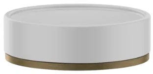 GESSI Inciso Accessories Porte-savon à poser blanc. Antique Laiton