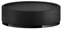 GESSI Inciso Accessories Porte-savon à poser noir. Black Metal PVD