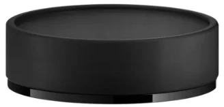 GESSI Inciso Accessories Porte-savon à poser noir. Black Metal PVD