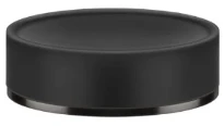 GESSI Inciso Accessories Porte-savon à poser noir. Black Metal Brossé PVD