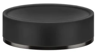 GESSI Inciso Accessories Porte-savon à poser noir. Black Metal Brossé PVD