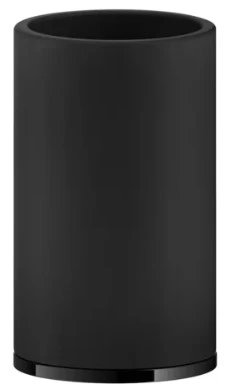 GESSI Inciso Accessories Porte-verre à poser noir. Black Metal PVD