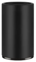 GESSI Inciso Accessories Porte-verre à poser noir. Black Metal Brossé PVD