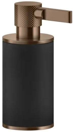 Gessi Inciso Accessories Staande dispenserhouder zwart Geb. Koper PVD