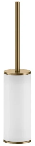 GESSI Inciso Accessories Porte-balayette à poser blanche. Warm Bronze Br. PVD
