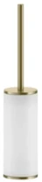 GESSI Inciso Accessories Porte-balayette à poser blanche. Brushed Brass PVD