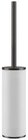 GESSI Inciso Accessories Porte-balayette à poser blanche. Black Metal Brossé PVD