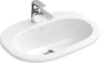 Villeroy & Boch O.Novo lavabo encastré 560 x 405 mm - blanc - avec trou de robinet - avec trop-plein