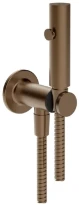 Gessi Inciso Total Look Douchette hygiénique shut-off murale. Cuivre Brossé PVD