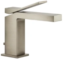 GESSI Rettangolo K Mitigeur lavabo, avec vidage et flexibles de raccordement. Finox Brushed Nickel