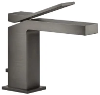 Gessi Rettangolo K Mitigeur lavabo, avec vidage et flexibles de raccordement. Black Metal Brossé PVD