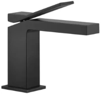 Gessi Rettangolo K Mitigeur lavabo, sans vidage, avec flexibles de raccordement. Noir XL