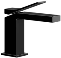 GESSI Rettangolo K Mitigeur lavabo, sans vidage, avec flexibles de raccordement. Black Metal PVD