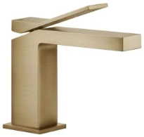 GESSI Rettangolo K Mitigeur lavabo, sans vidage, avec flexibles de raccordement. Warm Bronze Br. PVD