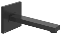 GESSI Rettangolo K Bec mural à compléter par un mitigeur à commande séparée. Noir XL