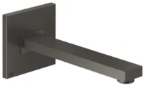 Gessi Rettangolo K Bec mural à compléter par un mitigeur à commande séparée. Black Metal Brossé PVD